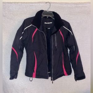 Obermeyer jacket women size 6 black and pink